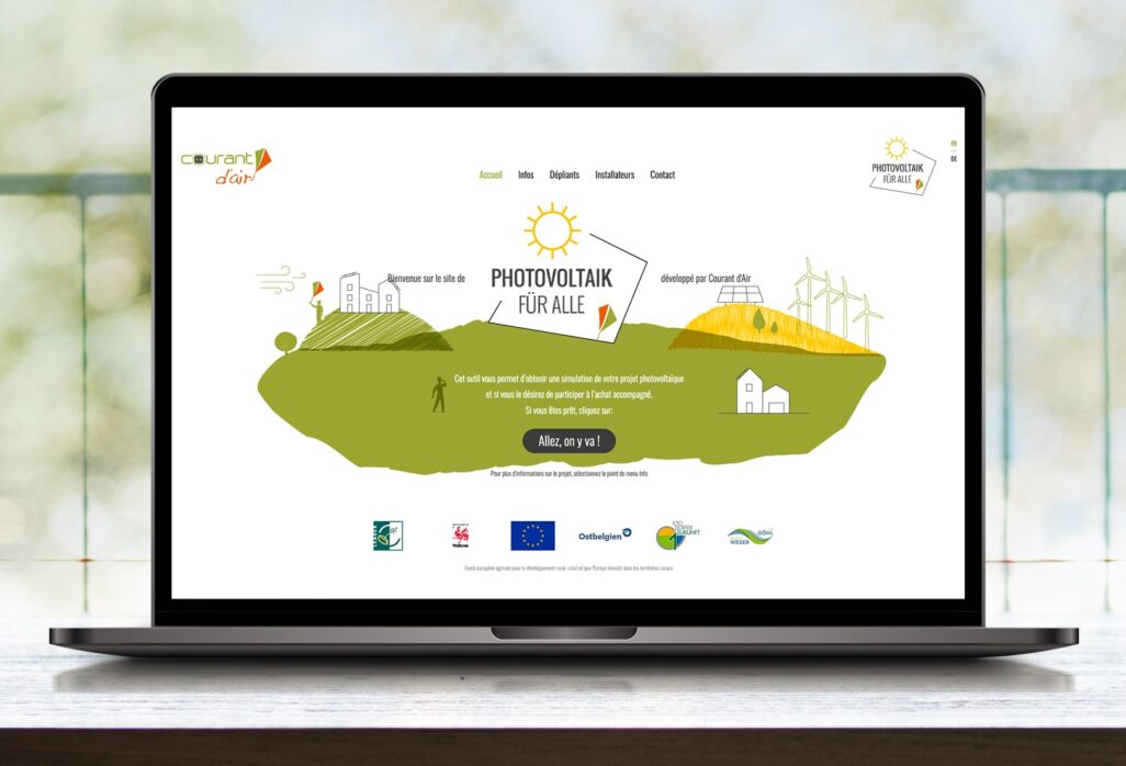 Laptop with screen mockup on a wooden table