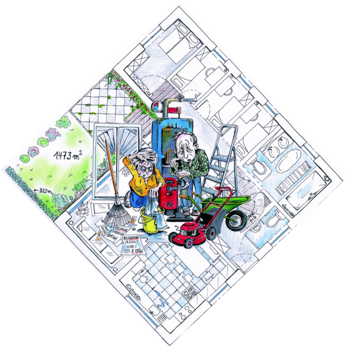 Weniger Wohnraum vorher